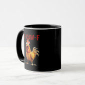 F-Caw-F Kip Klassieke Vintage Kunst Mok (Voorkant links)
