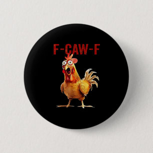 F-Caw-F Kip Klassieke Vintage Kunst Ronde Button 5,7 Cm