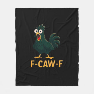 F-Caw-F Kip Klassieke Vintage Stijl Fleece Deken