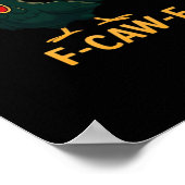 F-Caw-F Kip Klassieke Vintage Stijl Poster (Hoek)
