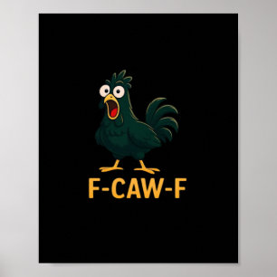 F-Caw-F Kip Klassieke Vintage Stijl Poster