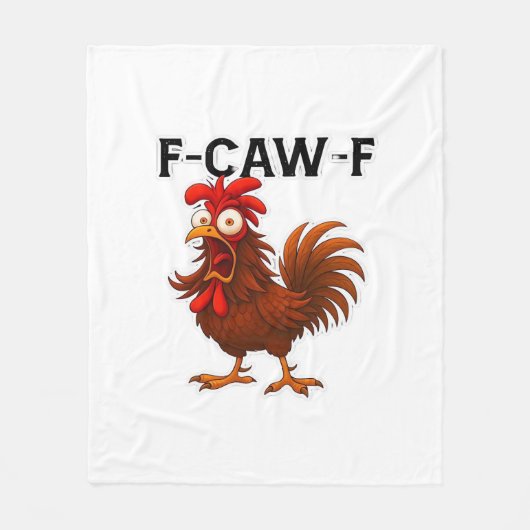 F-Caw-F Kip Klassieker Fleece Deken (Voorkant)
