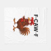 F-Caw-F Kip Klassieker Fleece Deken (Voorkant (Horizontaal))