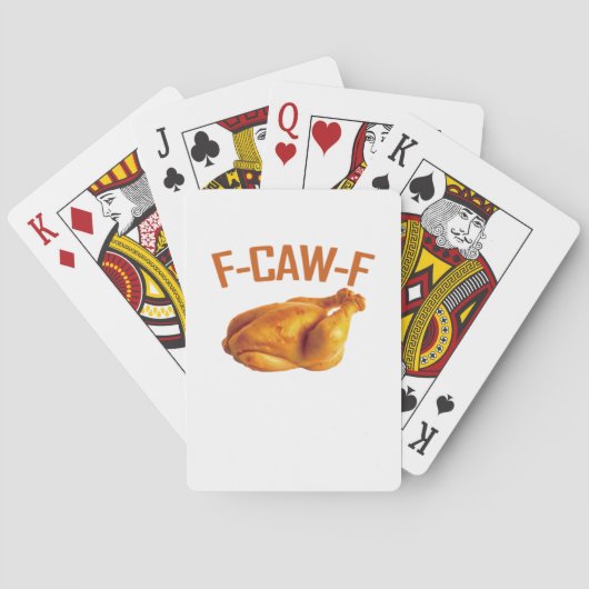 F-Caw-F Kip Klassieker Pokerkaarten (Achterkant)