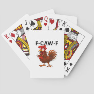 F-Caw-F Kip Klassieker Pokerkaarten