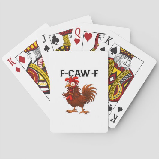 F-Caw-F Kip Klassieker Pokerkaarten (Achterkant)