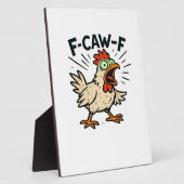 F-Caw-F Kip Retro Grafisch Fotoplaat (Zijkant)