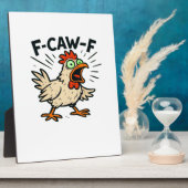 F-Caw-F Kip Retro Grafisch Fotoplaat (Zijkant)