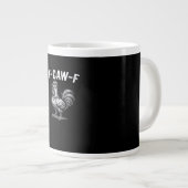 F-Caw-F Kip Retro Grafisch Grote Koffiekop (Voorkant rechts)