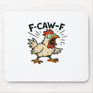 F-Caw-F Kip Retro Grafisch Muismat