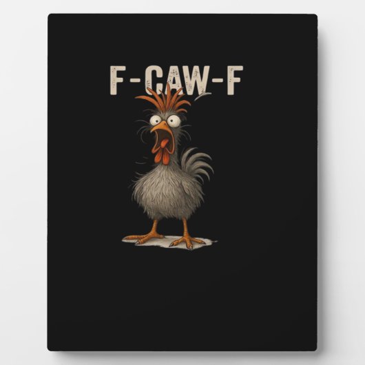 F-Caw-F Kip Retro Klassieker Fotoplaat (Voorkant)