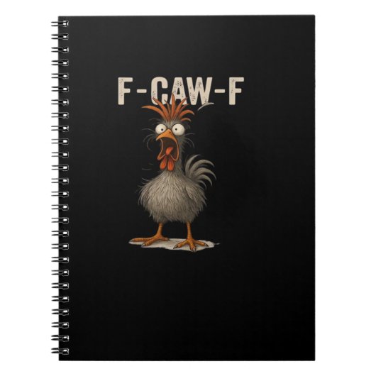 F-Caw-F Kip Retro Klassieker Notitieboek (Voorkant)