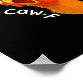 F-Caw-F Kip Retro Klassieker Poster (Hoek)