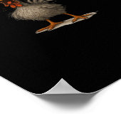 F-Caw-F Kip Retro Klassieker Poster (Hoek)