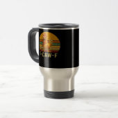F-Caw-F Kip Retro Klassieker Reisbeker (Voorkant links)