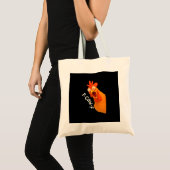 F-Caw-F Kip Retro Klassieker Tote Bag (Voorkant (product))