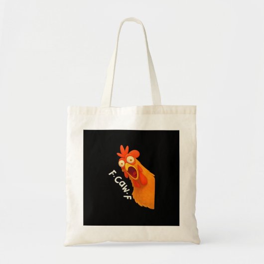 F-Caw-F Kip Retro Klassieker Tote Bag (Voorkant)