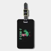 F-Caw-F Kip Vintage Stijl Bagagelabel (Voorkant verticaal)