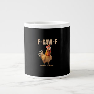 F-Caw-F Kip Vintage Stijl Grote Koffiekop