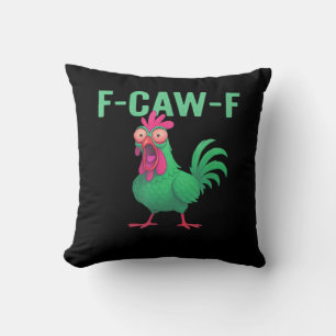 F-Caw-F Kip Vintage Stijl Kussen