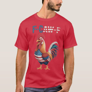F Caw F Kip Vlag van de VS - creatief T-shirt