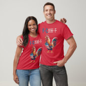 F Caw F Kip Vlag van de VS - creatief T-shirt (Unisex)