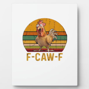 F-Caw-F Kippenhumor Essentieel Minimaal Schoon Fotoplaat