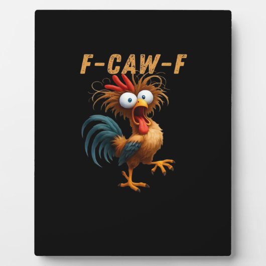 F-Caw-F Kippenhumor Fotoplaat (Voorkant)