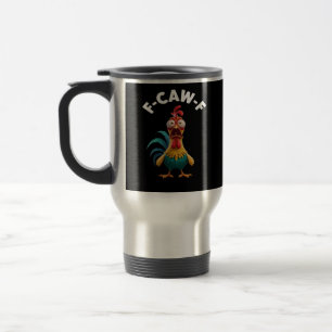 F-Caw-F Kippenhumor Klassiek Vintage Design Reisbeker