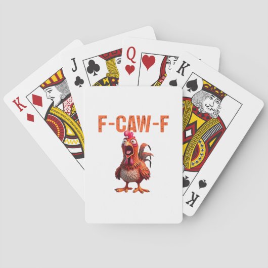 F-Caw-F Klassiek Basisonderwerp Pokerkaarten (Achterkant)