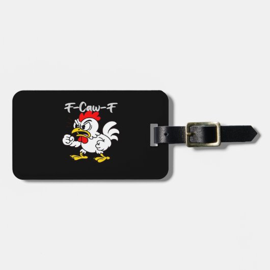 F-Caw-F Klassiek Creatief Casual Bagagelabel (Voorkant horizontaal)