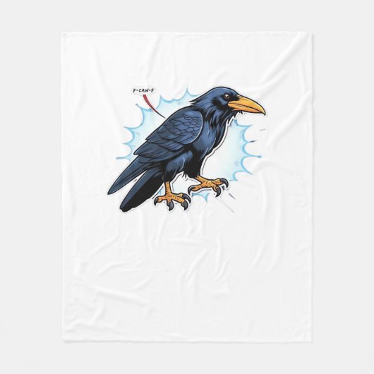 F-Caw-F Klassiek Eenvoudig Schoon Fleece Deken (Voorkant)