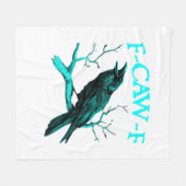 F-Caw-F Klassiek Grappig Trendsettend Fleece Deken (Voorkant (Horizontaal))