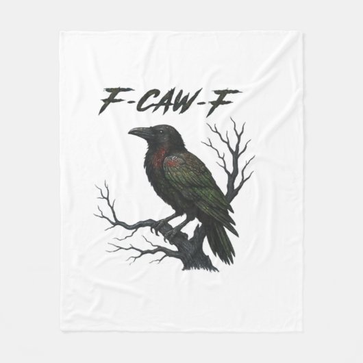 F-Caw-F Klassiek Koel Fleece Deken (Voorkant)