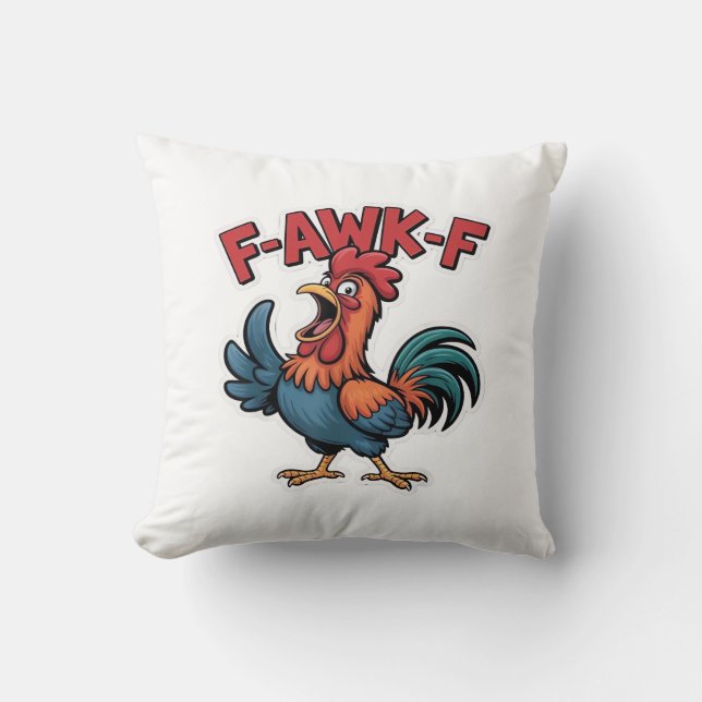 F-Caw-F Klassiek Koel Uniek Kussen (Voorkant)