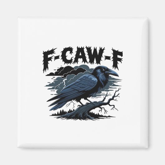 F-Caw-F Klassiek Koel Uniek Magneet (Voorkant)