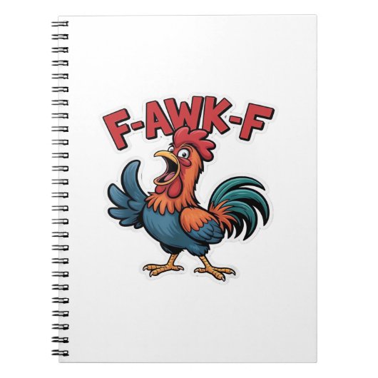 F-Caw-F Klassiek Koel Uniek Notitieboek (Voorkant)