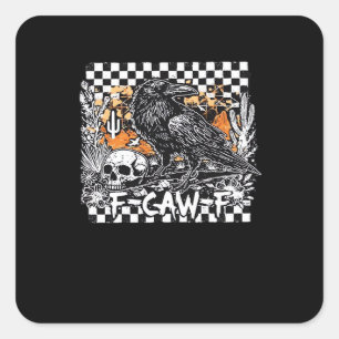 F-Caw-F Klassiek Koel Vierkante Sticker