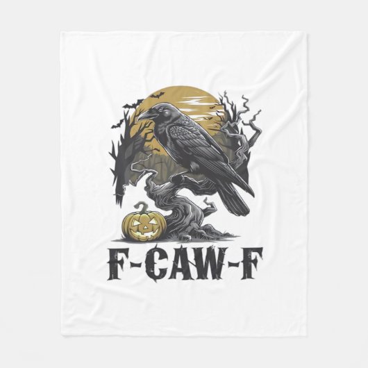 F-Caw-F Klassiek Minimaal Design Fleece Deken (Voorkant)