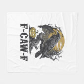 F-Caw-F Klassiek Minimaal Design Fleece Deken (Voorkant (Horizontaal))