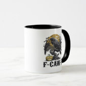 F-Caw-F Klassiek Minimaal Design Mok (Voorkant rechts)