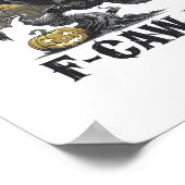 F-Caw-F Klassiek Minimaal Design Poster (Hoek)