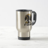 F-Caw-F Klassiek Minimaal Design Reisbeker (Voorkant rechts)