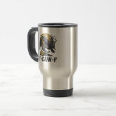 F-Caw-F Klassiek Minimaal Design Reisbeker (Voorkant links)