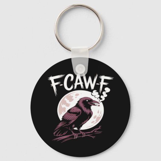 F-Caw-F Klassiek Minimaal Schoon Sleutelhanger (Voorkant)