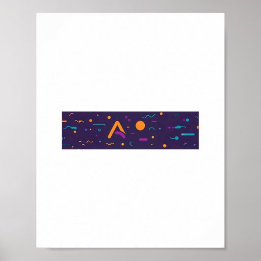 F-Caw-F Klassiek Minimaal Sober Poster (Voorkant)