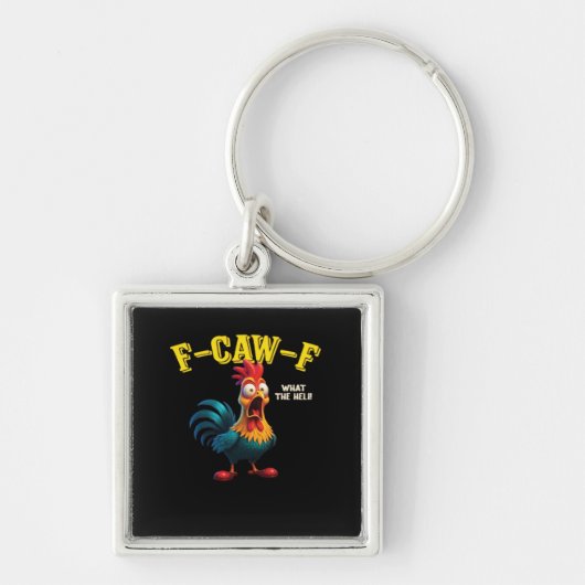 F Caw F Klassiek ontwerp Sleutelhanger (Voorkant)