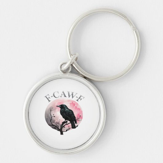F-Caw-F Klassiek Retro Cool Sleutelhanger (Voorkant)
