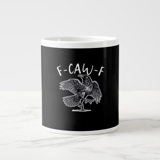 F-Caw-F Klassiek Retro Grote Koffiekop (Voorkant)