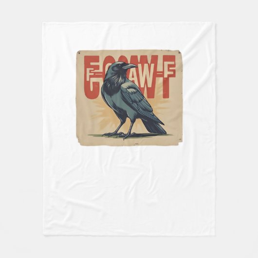 F-Caw-F Klassiek Uniek Fleece Deken (Voorkant)